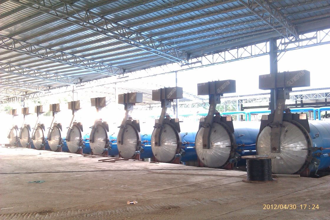 Nồi hấp hóa chất AAC với hơi nước bão hòa và nước ngưng tụ với áp suất và nhiệt độ cao